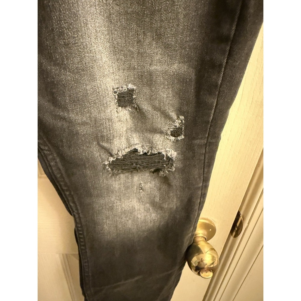 Old Navy Mens Black Distressed Slim Built In Flex Jeans Size 32x32 - Picture 3 of 6